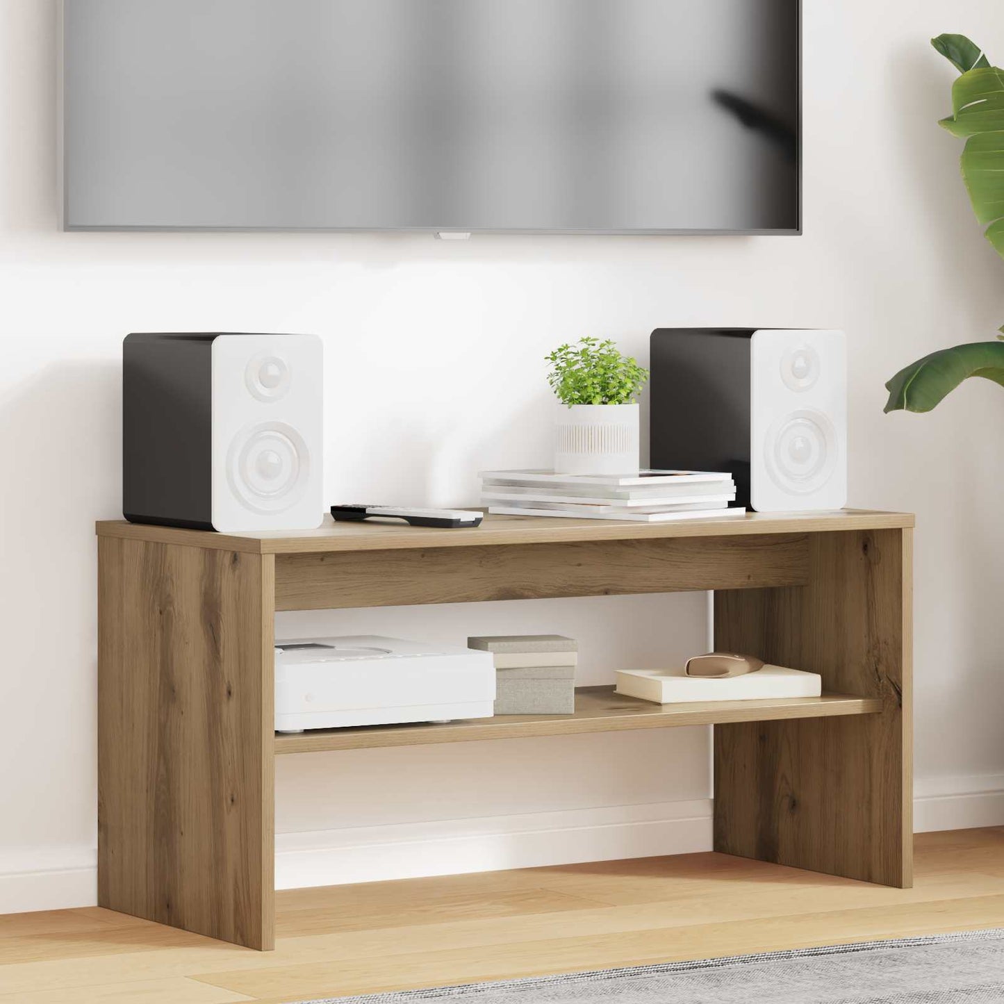 vidaXL Ντουλάπι TV 80 x 35 x 40 εκ Artisan Oak Επεξεργασμένο Ξύλο