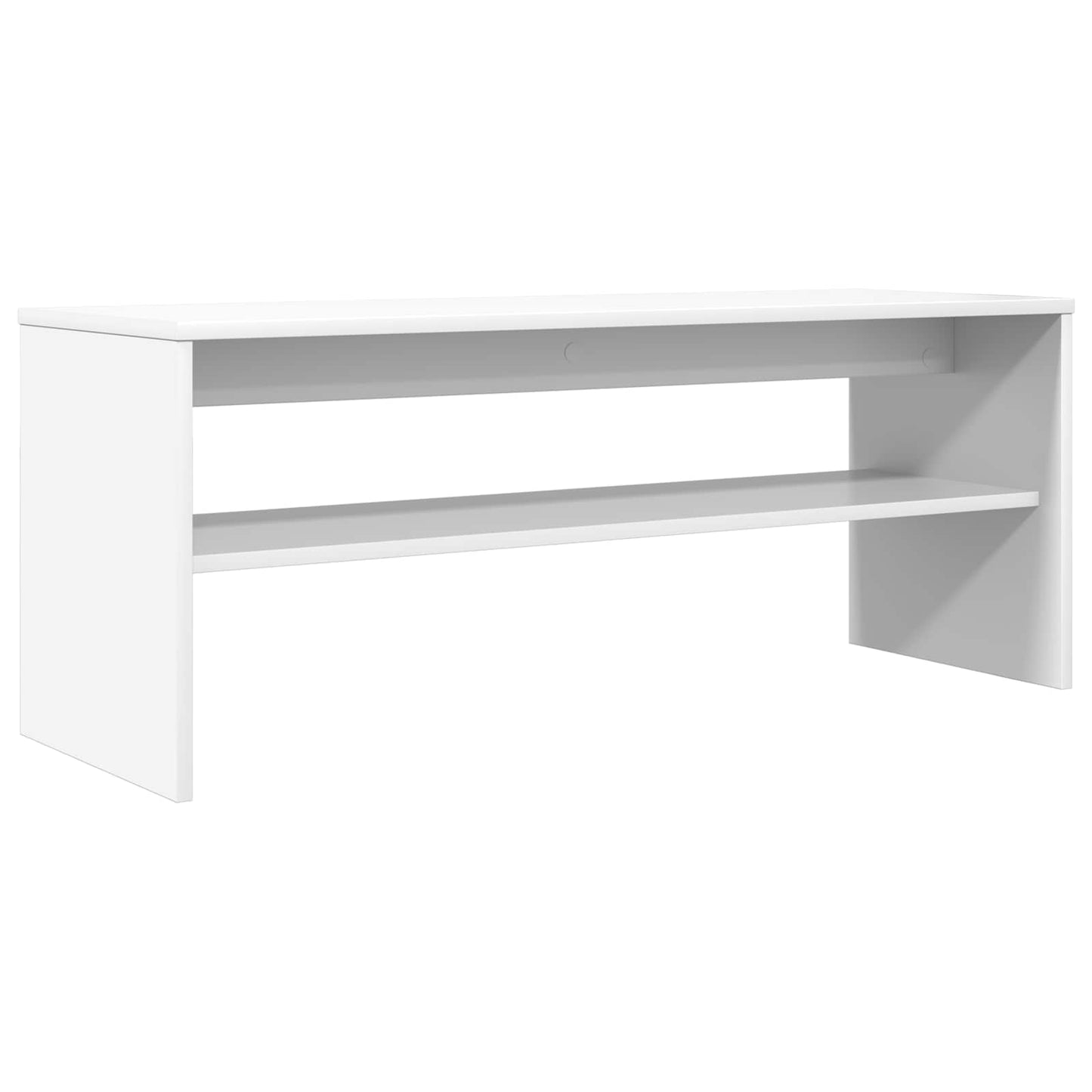 vidaXL Ντουλάπι TV 100 x 35 x 40 εκ Λευκό Επεξεργασμένο Ξύλο