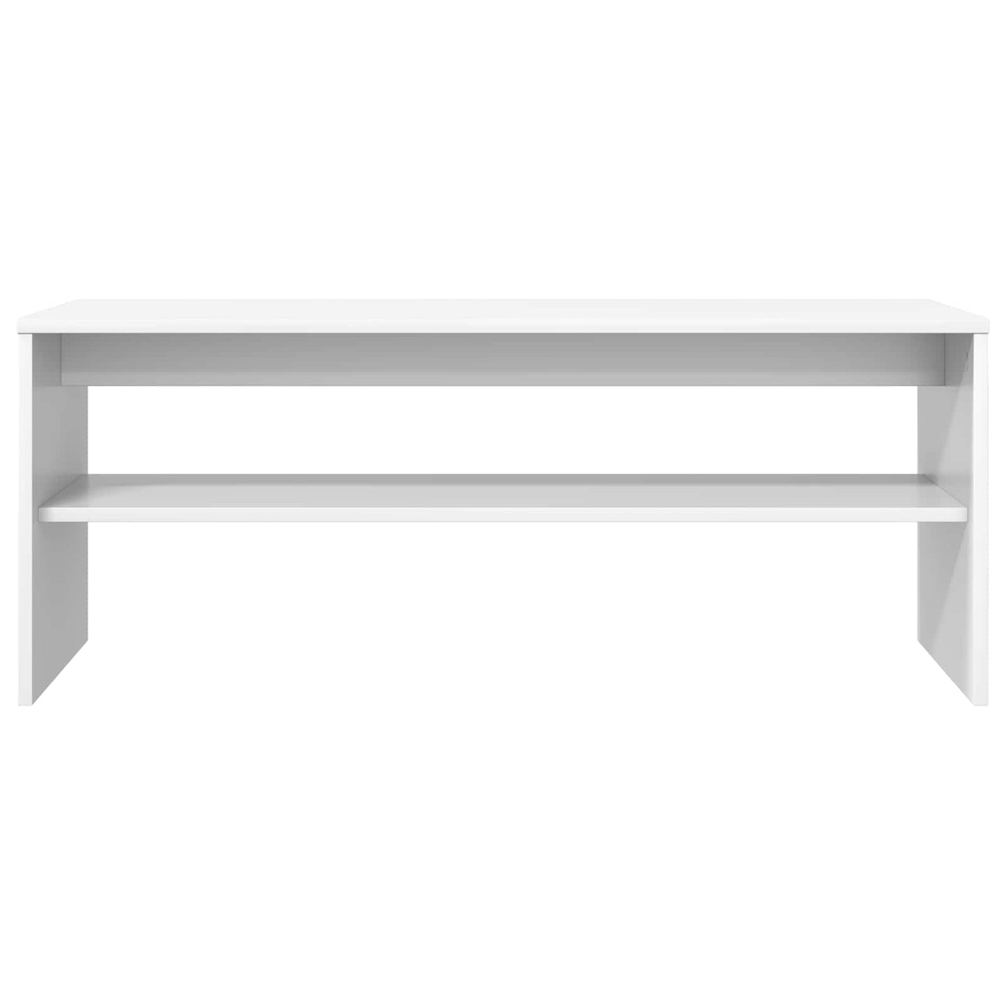 vidaXL Ντουλάπι TV 100 x 35 x 40 εκ Λευκό Επεξεργασμένο Ξύλο