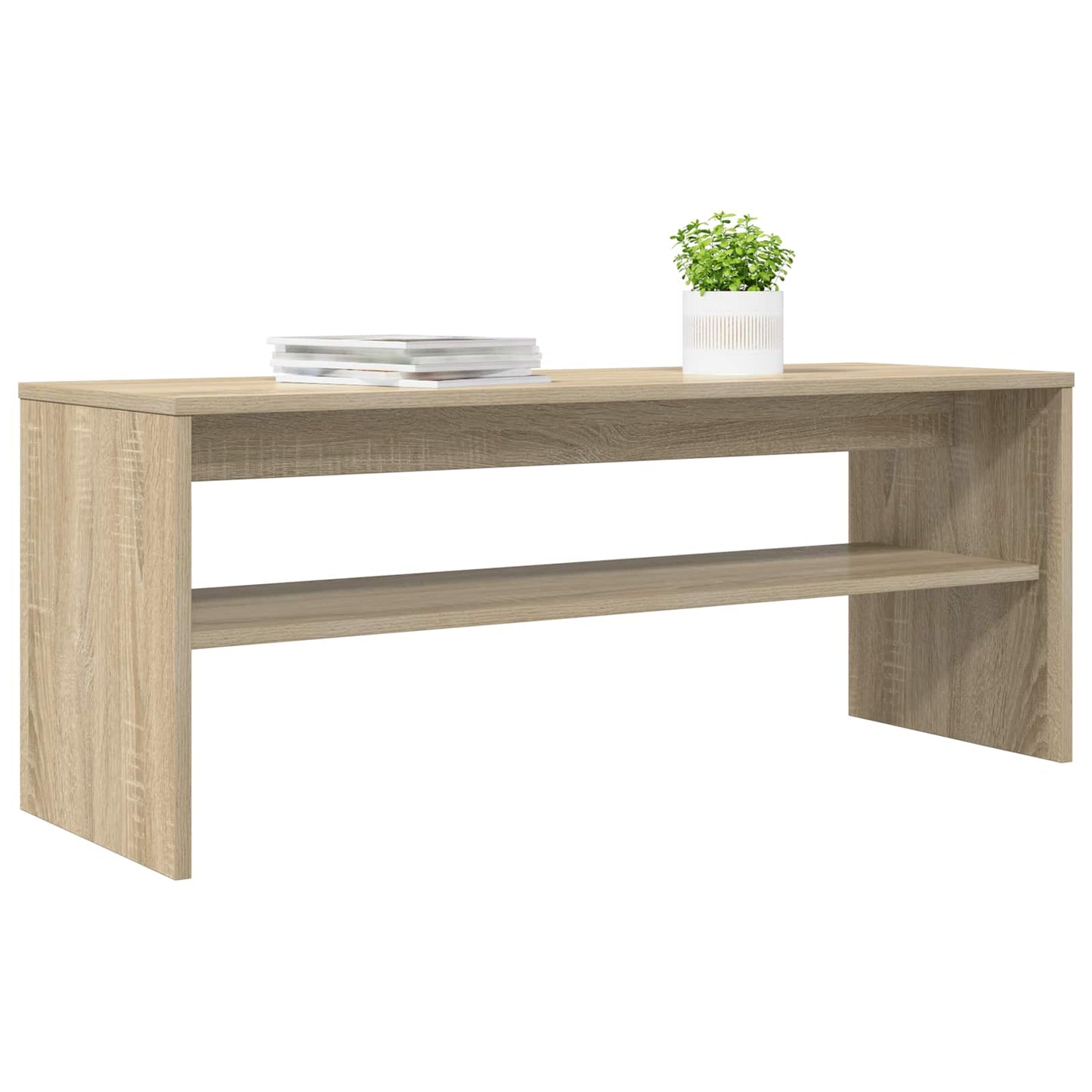vidaXL Ντουλάπι TV 100 x 35 x 40 εκ Δρύς Sonoma Επεξεργασμένο Ξύλο