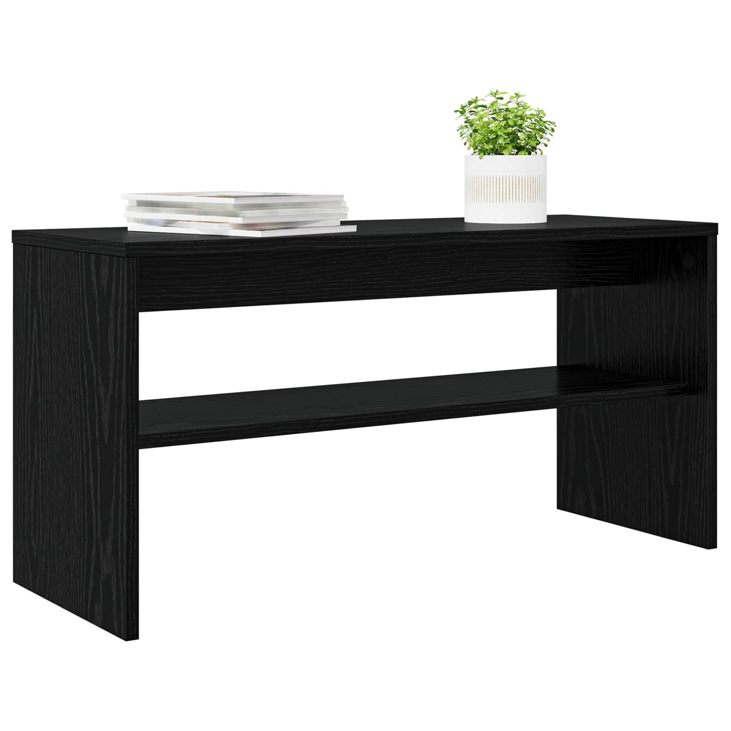 vidaXL Ντουλάπι TV 80 x 30 x 40 εκ Μαύρη Οξυά Επεξεργασμένο Ξύλο