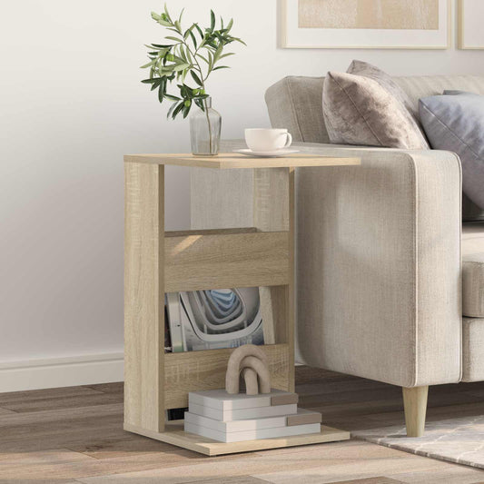 vidaXL Τραπεζάκι Πλευράς Δρύς Sonoma 40 x 35 x 60,5 εκ