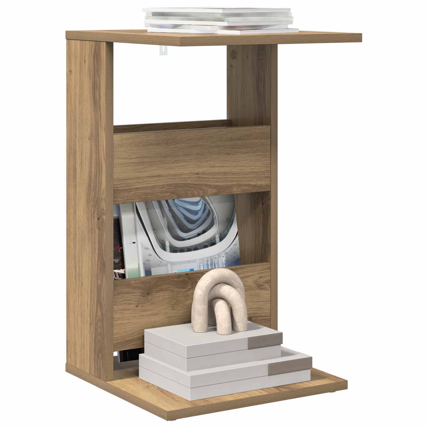 vidaXL Τραπεζάκι Πλευράς Artisan Oak 40 x 35 x 60,5 εκ