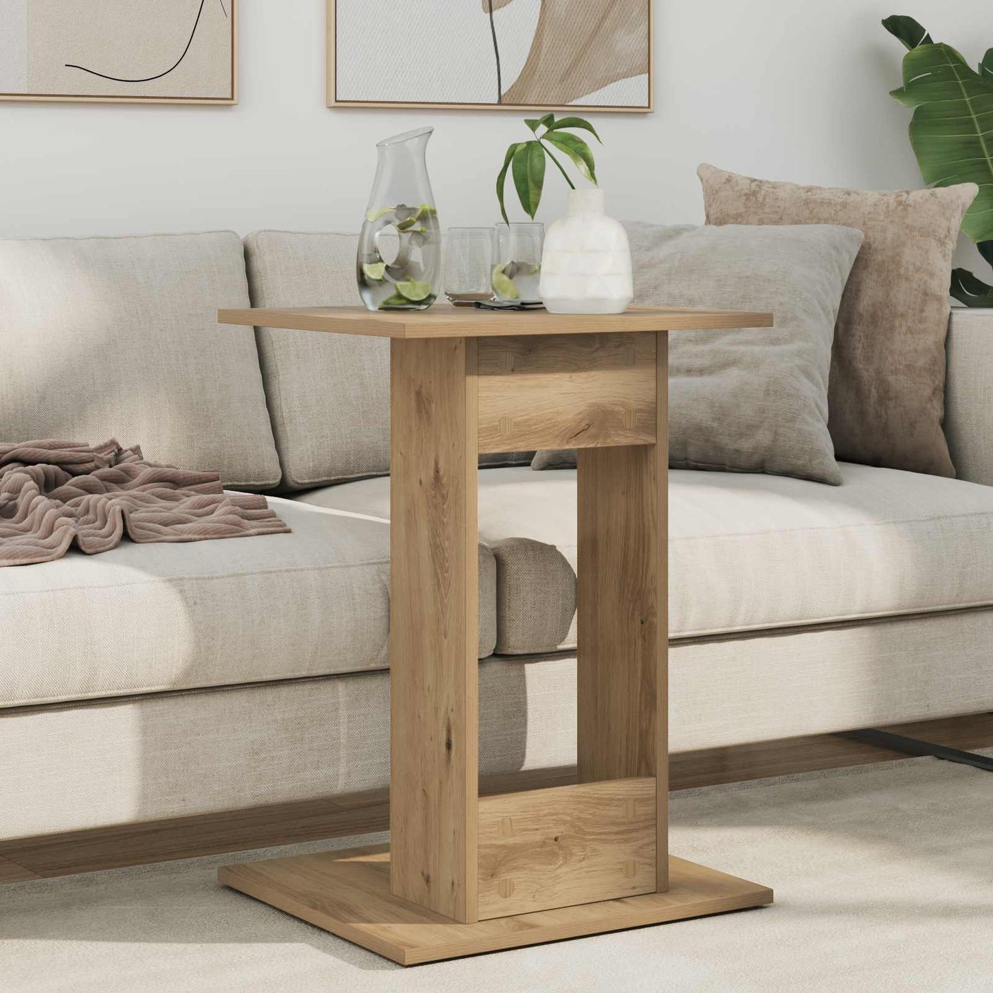 vidaXL Τραπεζάκι Πλευράς Artisan Oak 45 x 40 x 62,5 εκ.