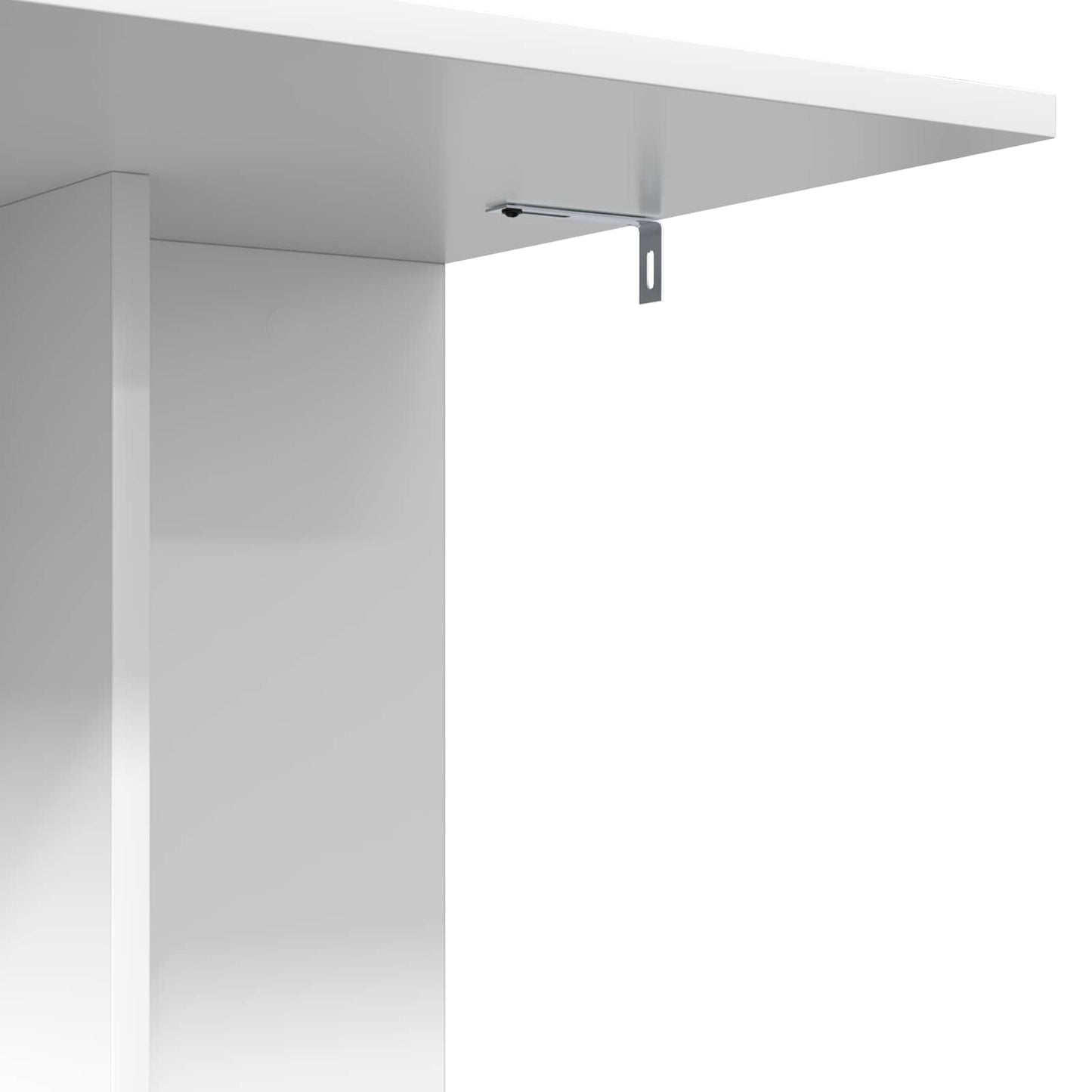 vidaXL Τραπεζάκι Πλευράς Λευκό 45 x 40 x 62,5 εκ. Επεξεργασμένο ξύλο