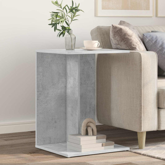 vidaXL Τραπεζάκι Πλευράς Σκυρόδεμα Γκρι 45 x 40 x 62,5 εκ.