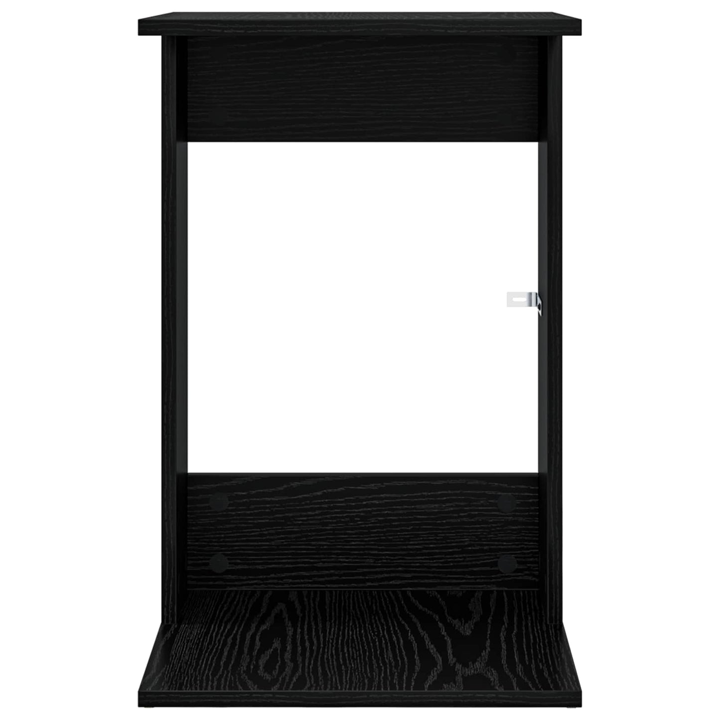 vidaXL Τραπεζάκι Πλευράς Μαύρη Οξυά 40 x 38 x 62,5 εκ