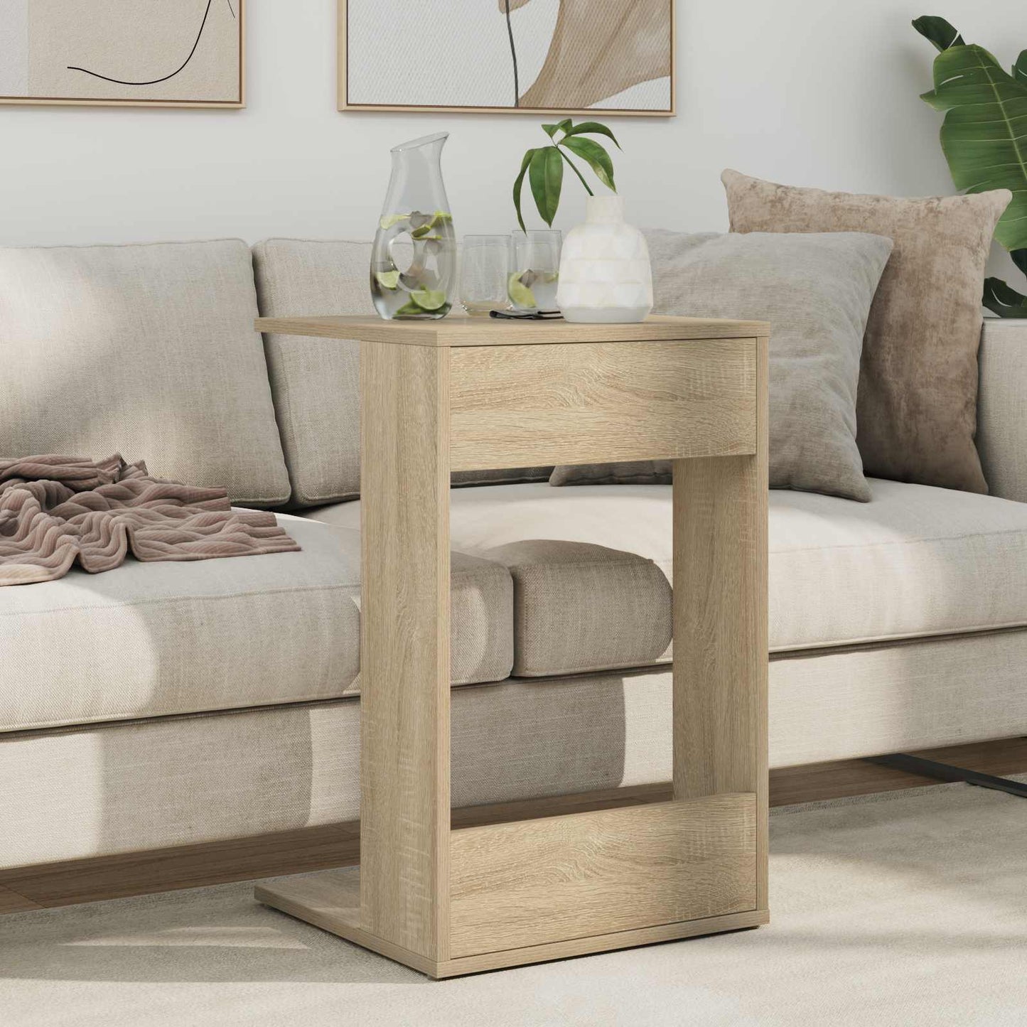 vidaXL Τραπεζάκι Πλευράς Δρύς Sonoma 40 x 38 x 62,5 εκ