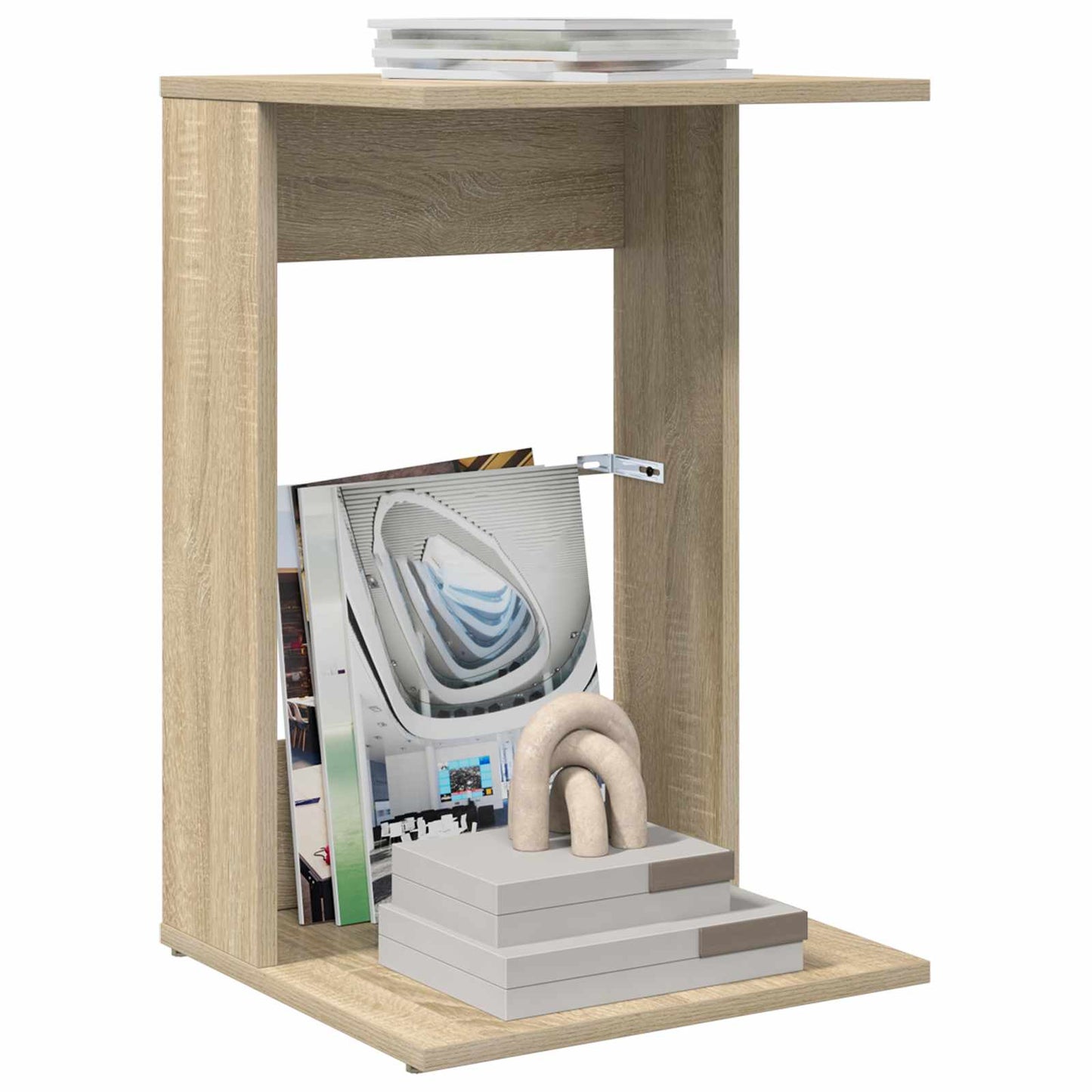 vidaXL Τραπεζάκι Πλευράς Δρύς Sonoma 40 x 38 x 62,5 εκ