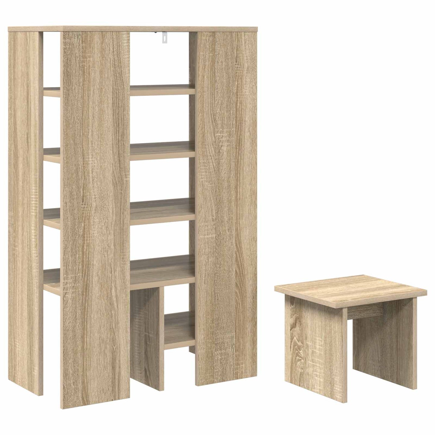 vidaXL Ντουλάπα Παπουτσιών 2 pcs Δρύς Sonoma Επεξεργασμένο ξύλο