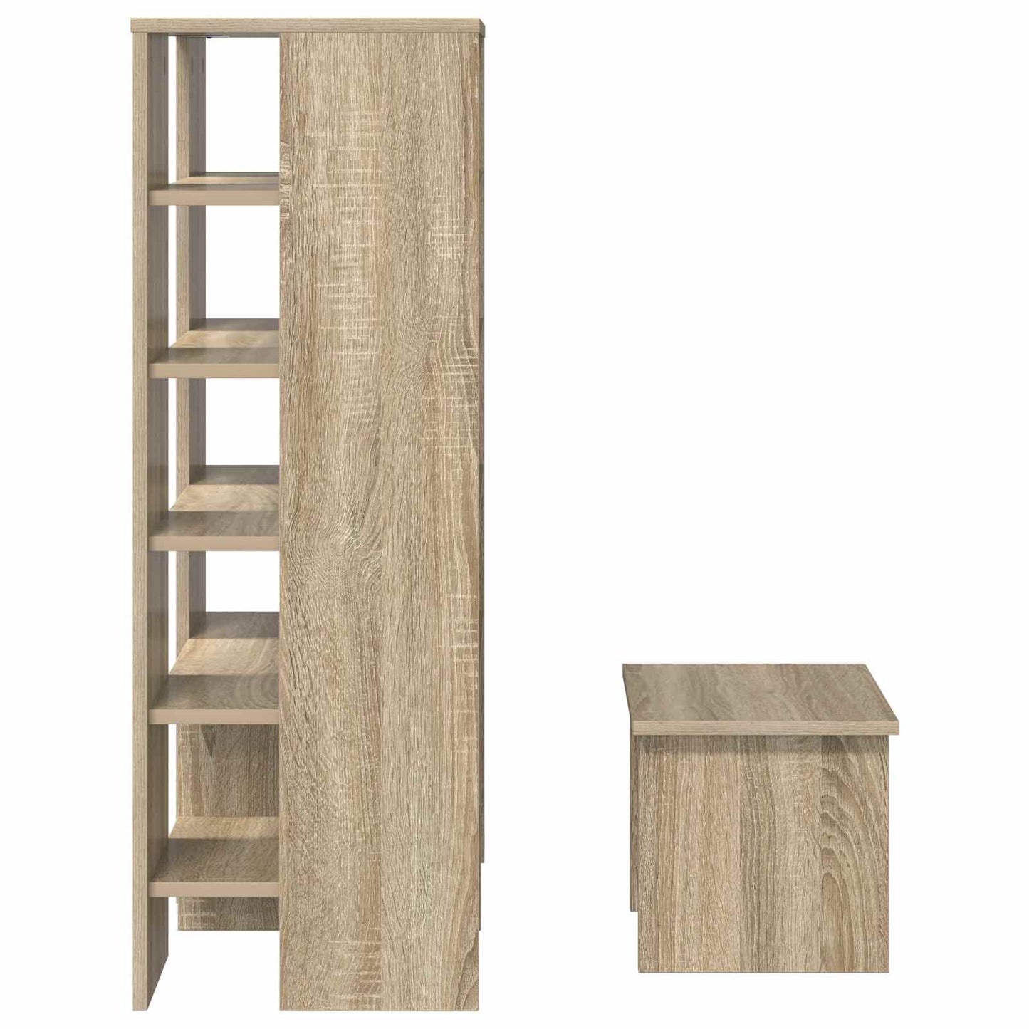 vidaXL Ντουλάπα Παπουτσιών 2 pcs Δρύς Sonoma Επεξεργασμένο ξύλο
