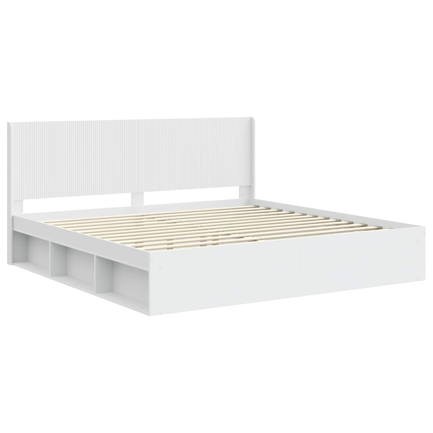 vidaXL Καλάθι με αποθήκη και κεφαλάρι Λευκό 200 x 200 cm