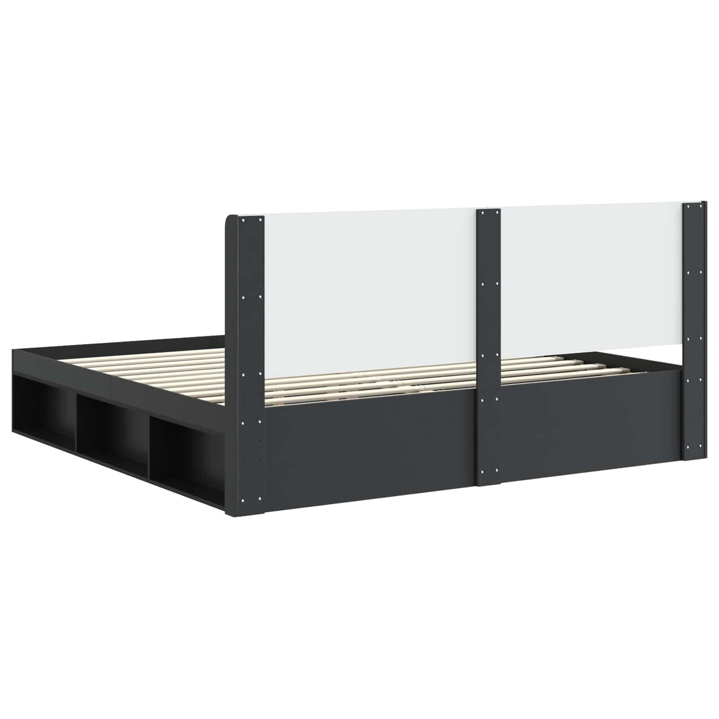 vidaXL Καλάθι με αποθήκη και κεφαλάρι Μαύρο 200 x 200 cm