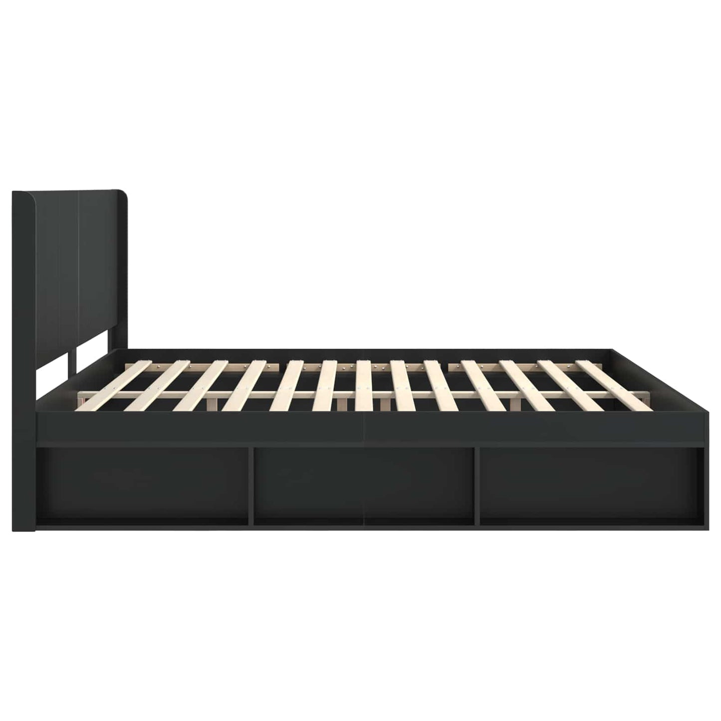 vidaXL Καλάθι με αποθήκη και κεφαλάρι Μαύρο 200 x 200 cm