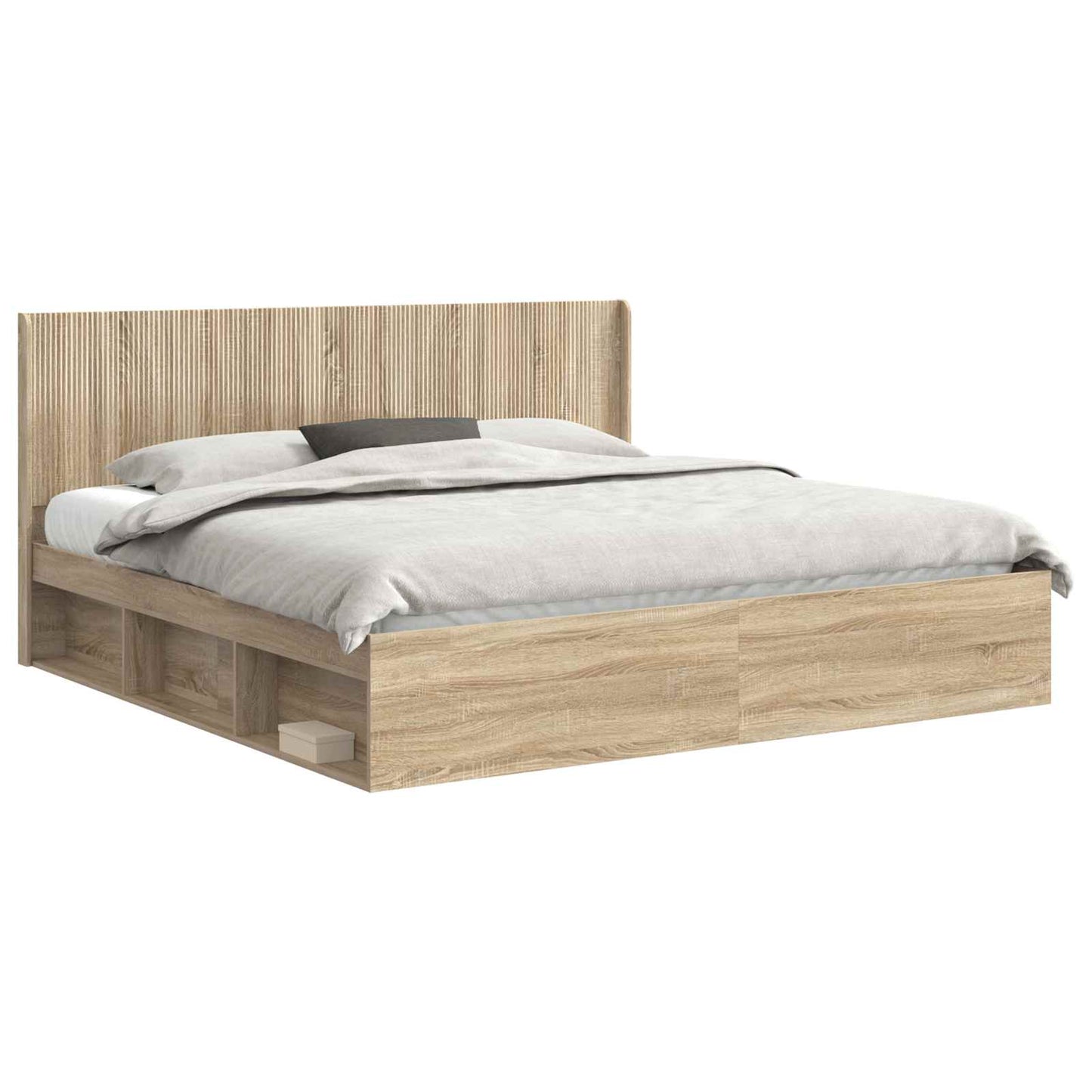 vidaXL Καλάθι με αποθήκη και κεφαλάρι Sonoma Δρυς 180 x 200 cm