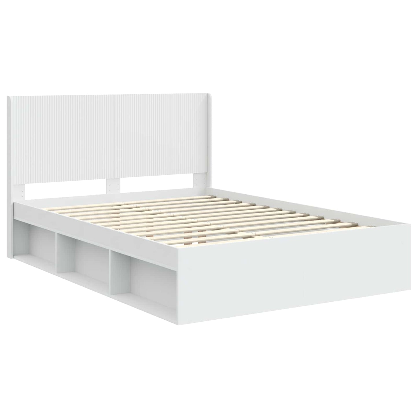 vidaXL Καλάθι με αποθήκη και κεφαλάρι 3 pcs Επεξεργασμένο Ξύλο