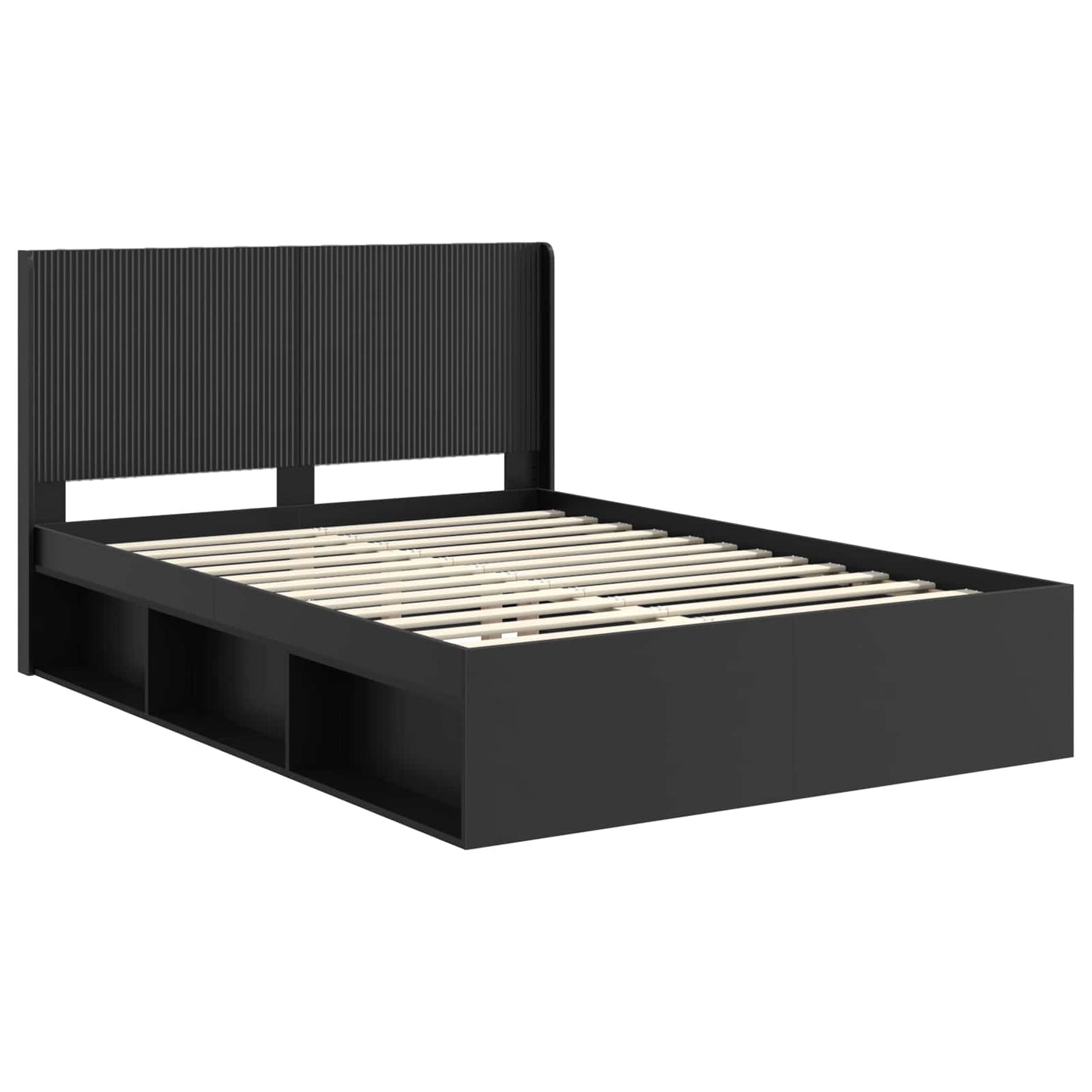 vidaXL Καλάθι με αποθήκη και κεφαλάρι 3 pcs Επεξεργασμένο Ξύλο