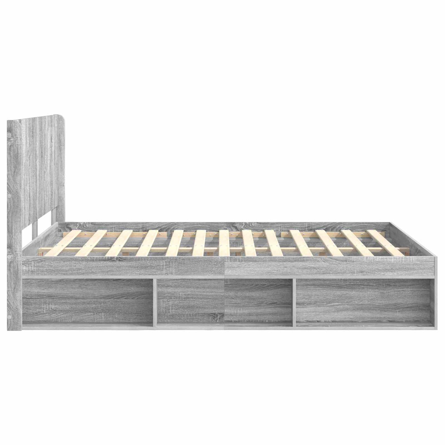vidaXL Καλάθι με αποθήκη και κεφαλάρι Γκρι Sonoma 150 x 200 cm