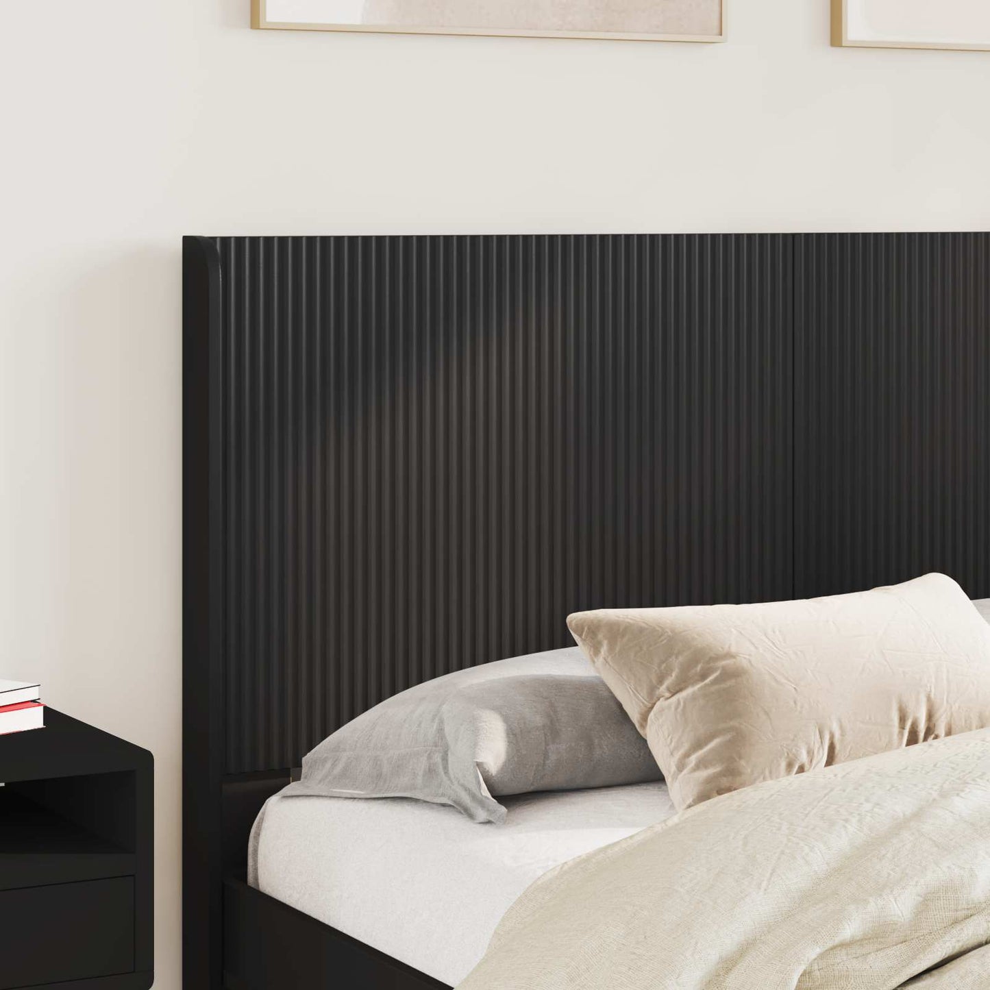vidaXL Καλάθι με αποθήκη και κεφαλάρι Μαύρο 135 x 190 cm