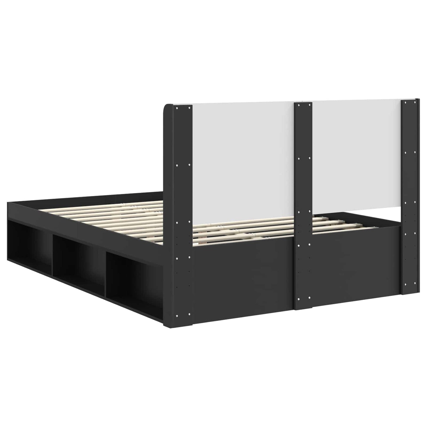 vidaXL Καλάθι με αποθήκη και κεφαλάρι Μαύρο 120 x 200 cm