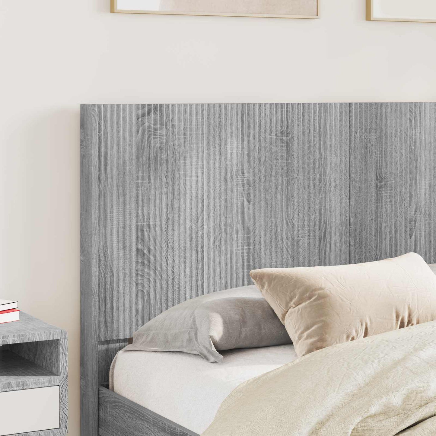 vidaXL Καλάθι με αποθήκη και κεφαλάρι Γκρι Sonoma 120 x 200 cm