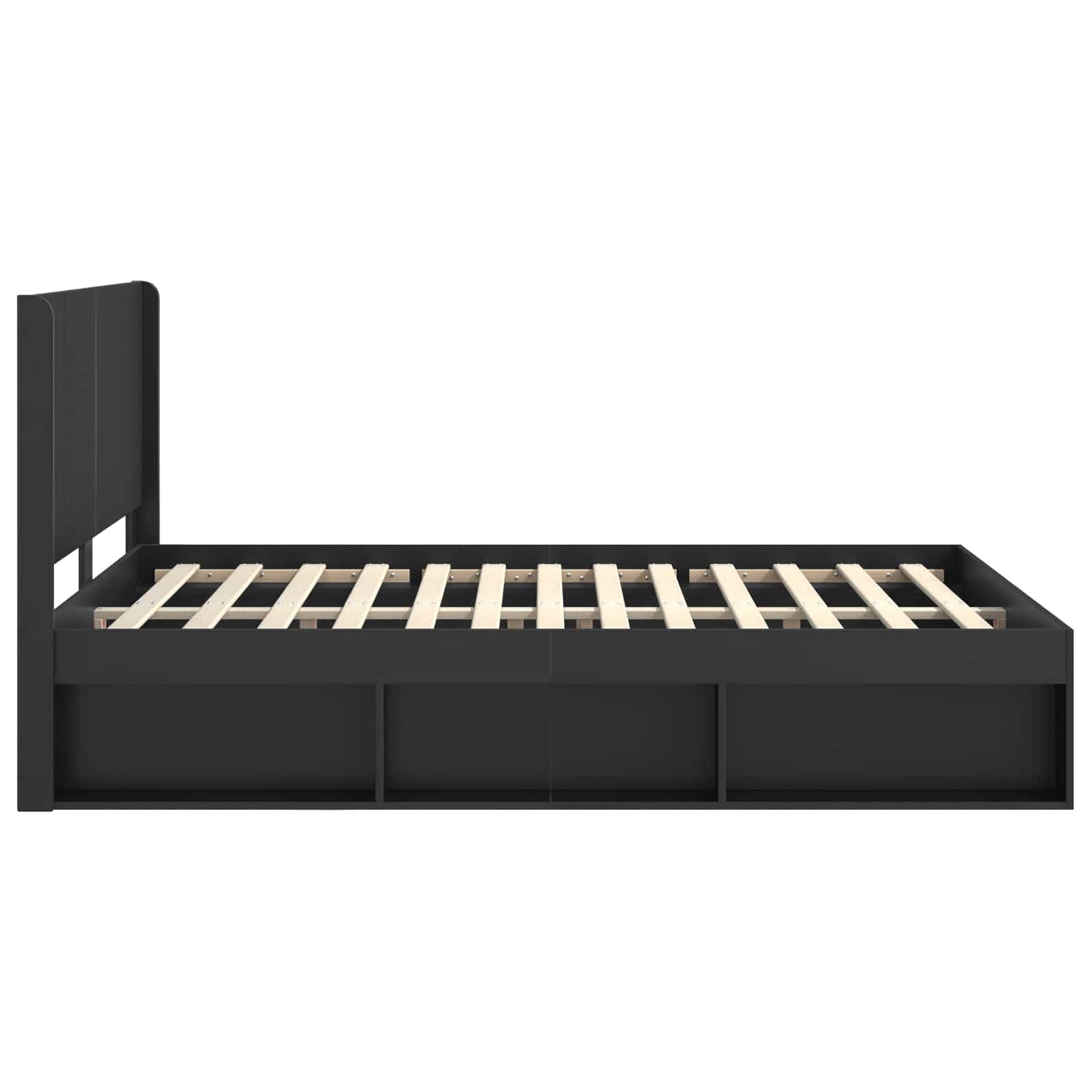 vidaXL Καλάθι με αποθήκη και κεφαλάρι Μαύρο 120 x 190 cm