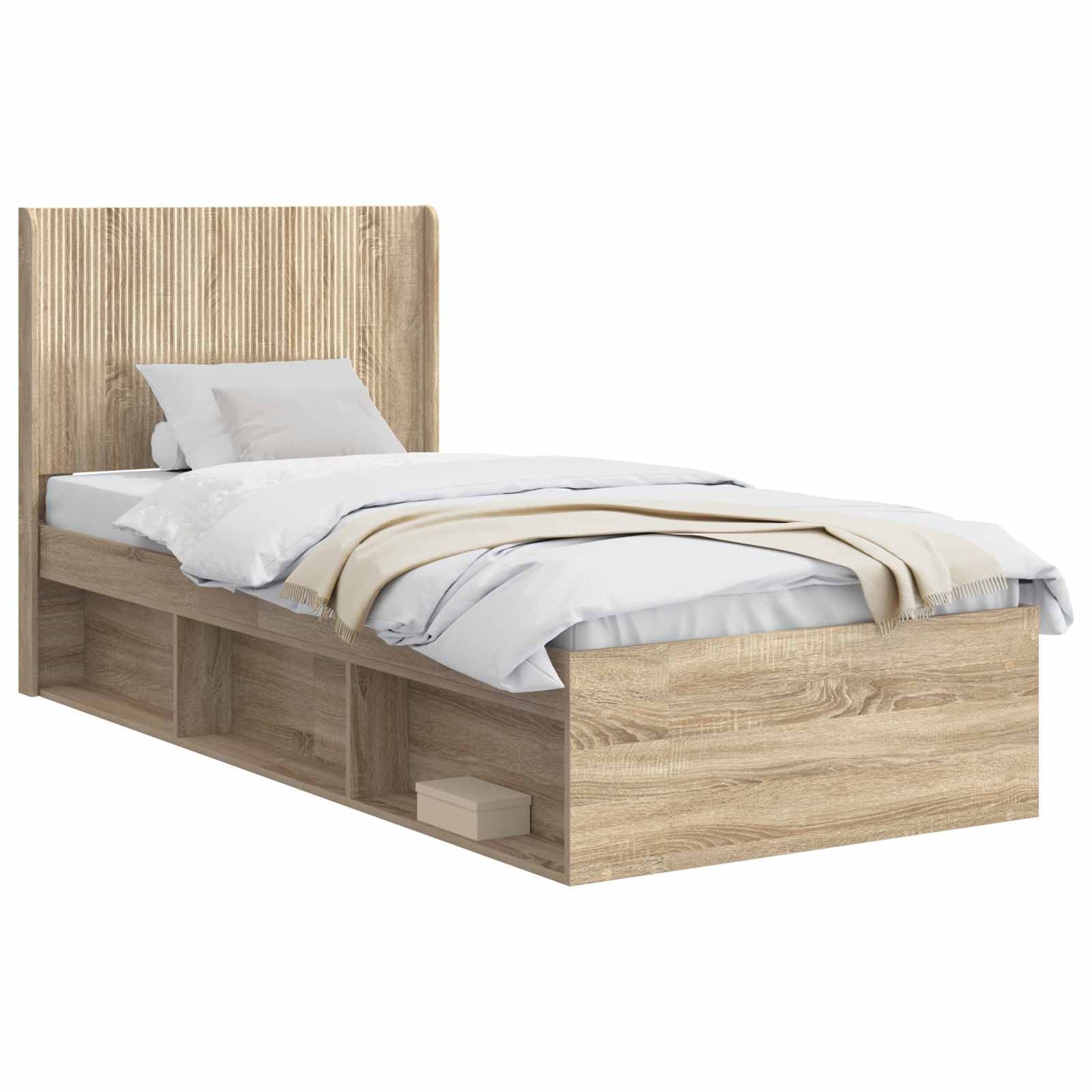 vidaXL Καλάθι με αποθήκη και κεφαλάρι Sonoma Δρυς 100 x 200 cm