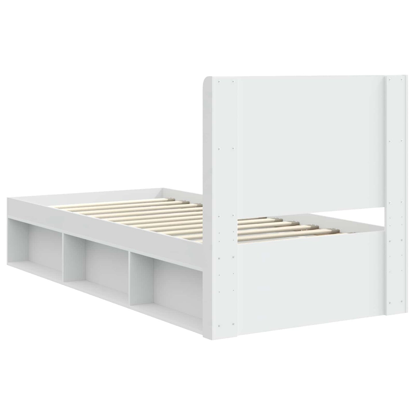 vidaXL Καλάθι με αποθήκη και κεφαλάρι Λευκό 90 x 200 cm