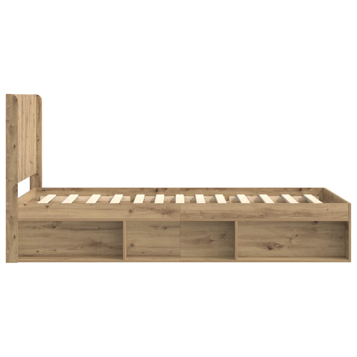 vidaXL Καλάθι με αποθήκη και κεφαλάρι Artisan Δρυς 90 x 200 cm