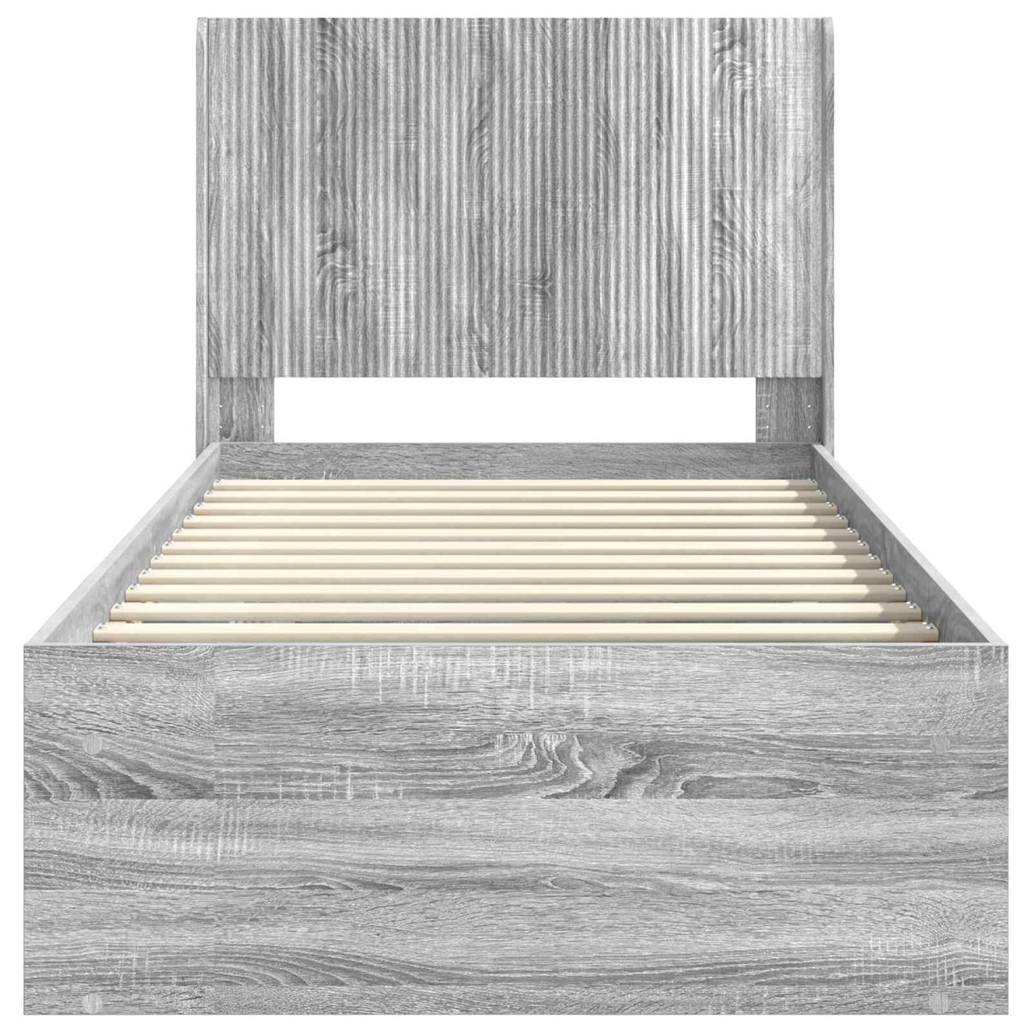 vidaXL Καλάθι με αποθήκη και κεφαλάρι Γκρι Sonoma 90 x 190 cm