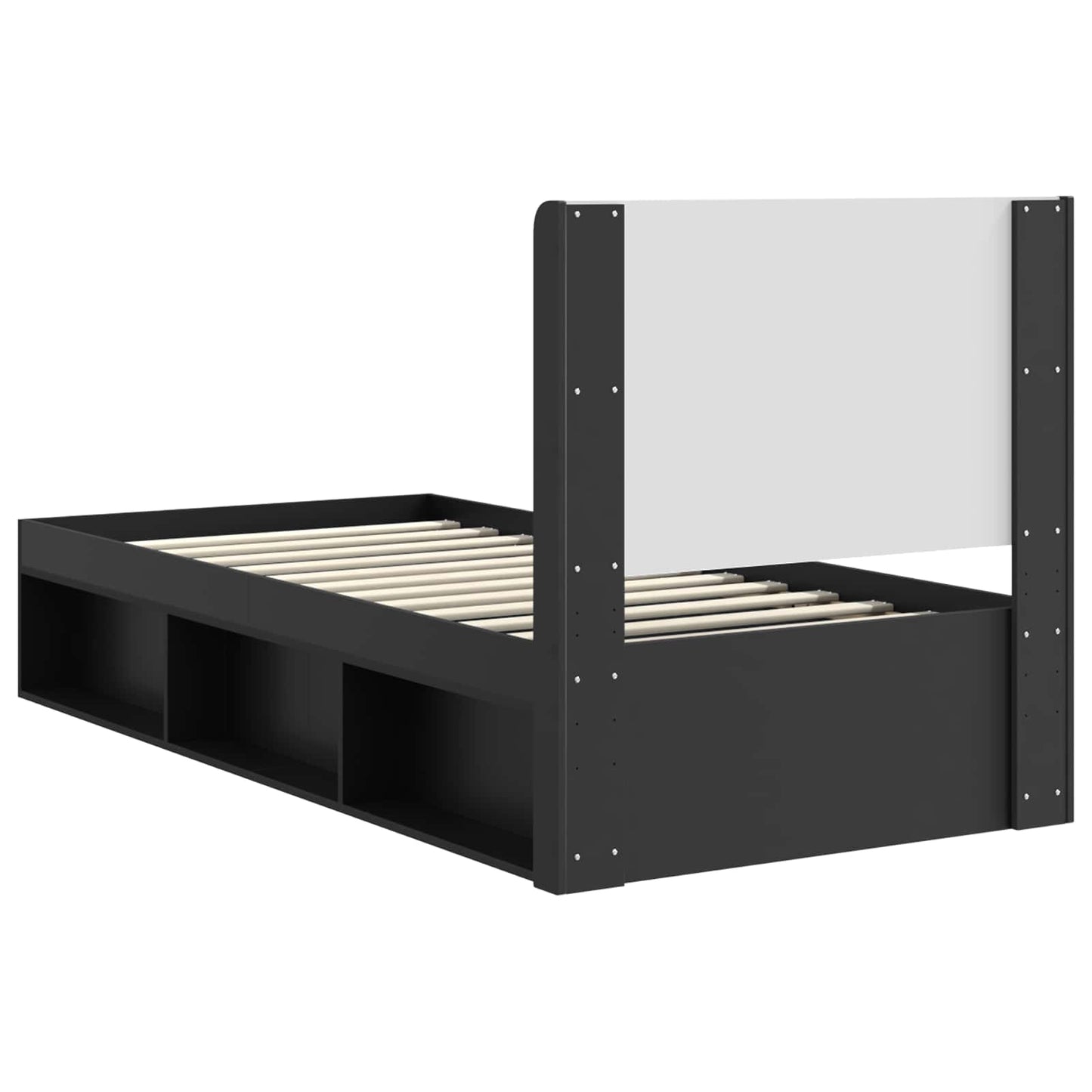 vidaXL Καλάθι με αποθήκη και κεφαλάρι Μαύρο 75 x 190 cm