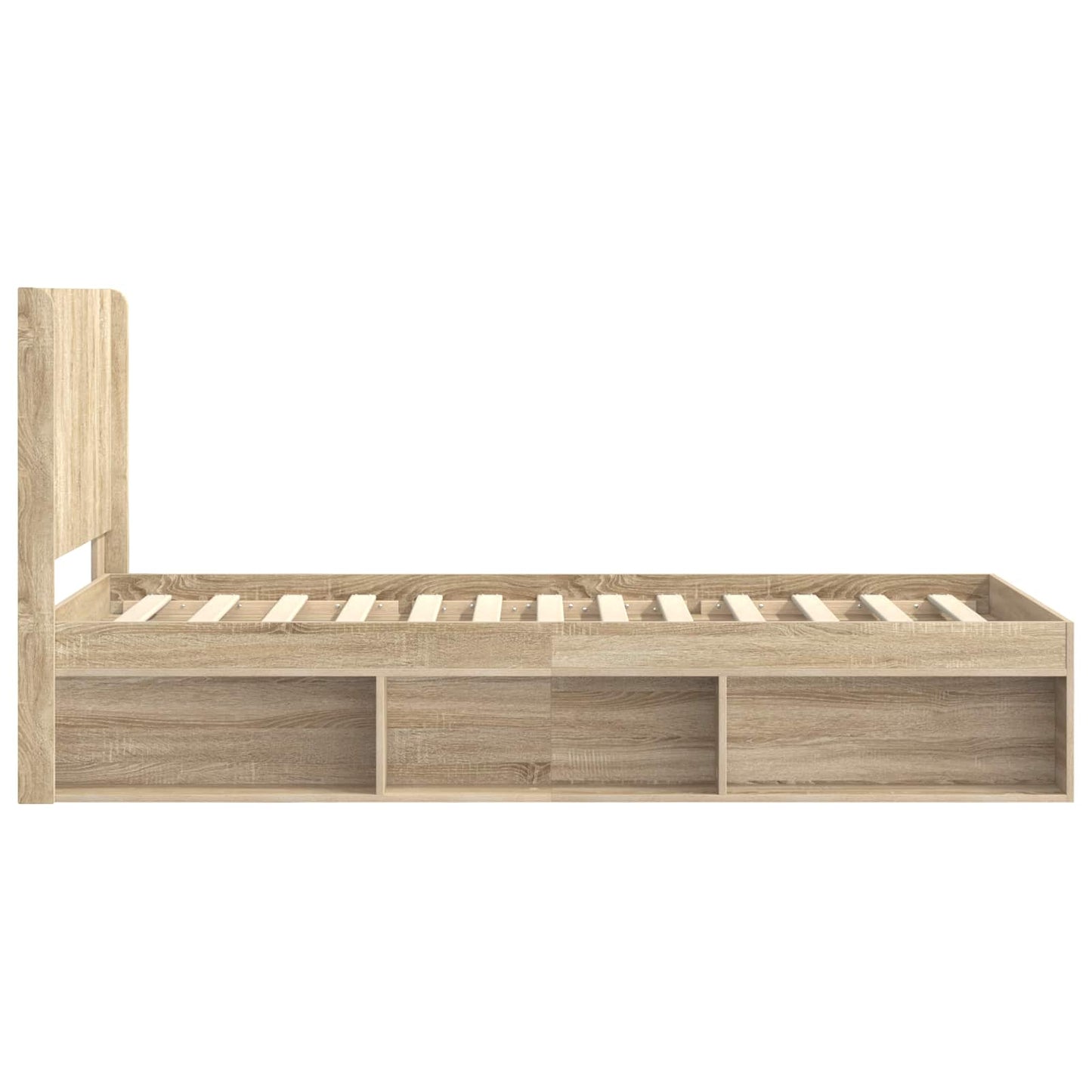 vidaXL Καλάθι με αποθήκη και κεφαλάρι Sonoma Δρυς 75 x 190 cm