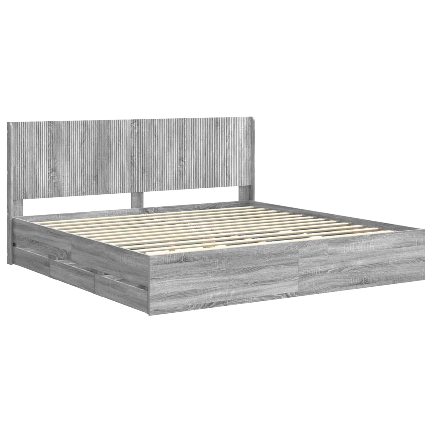 vidaXL Καλάθι με αποθήκη και κεφαλάρι Γκρι Sonoma 200 x 200 cm
