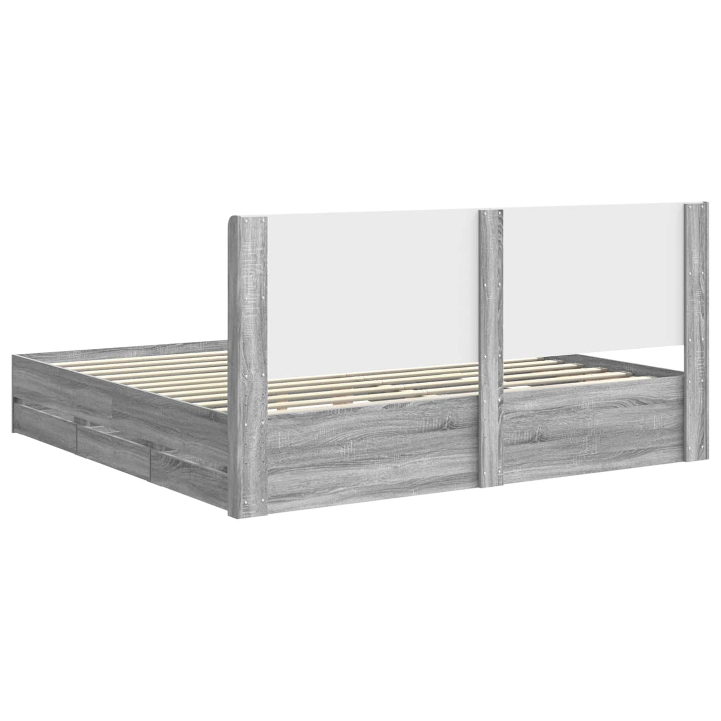 vidaXL Καλάθι με αποθήκη και κεφαλάρι Γκρι Sonoma 180 x 200 cm