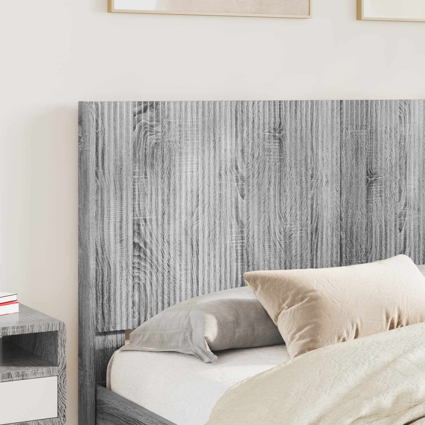 vidaXL Καλάθι με αποθήκη και κεφαλάρι Γκρι Sonoma 160 x 200 cm