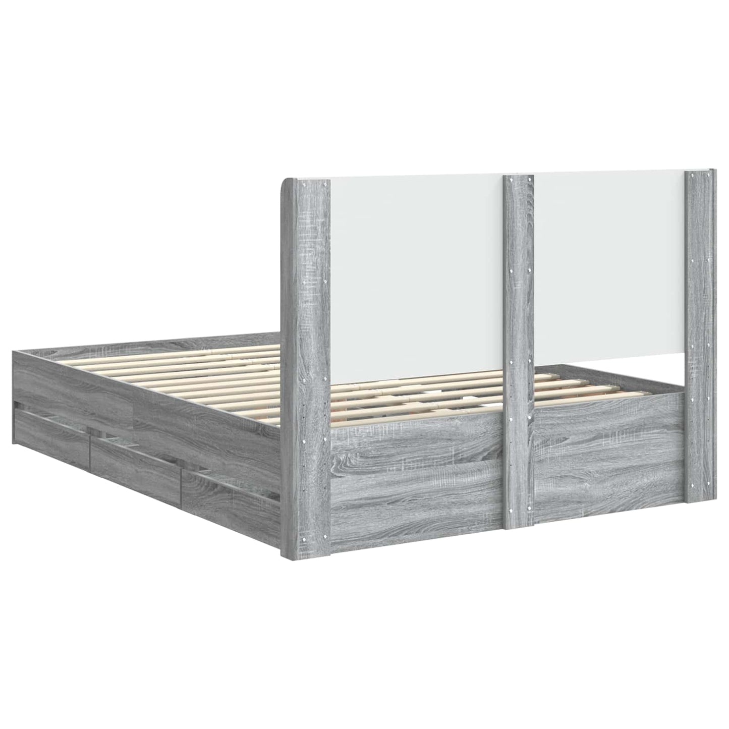 vidaXL Καλάθι με αποθήκη και κεφαλάρι Γκρι Sonoma 160 x 200 cm