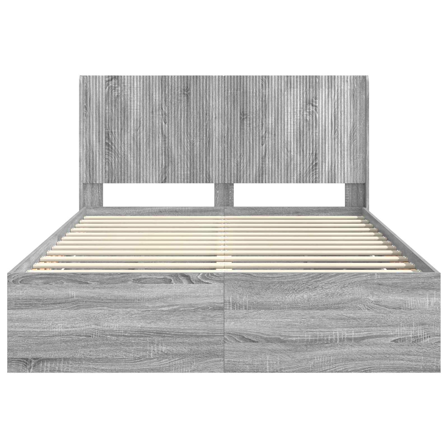 vidaXL Καλάθι με αποθήκη και κεφαλάρι Γκρι Sonoma 140 x 200 cm