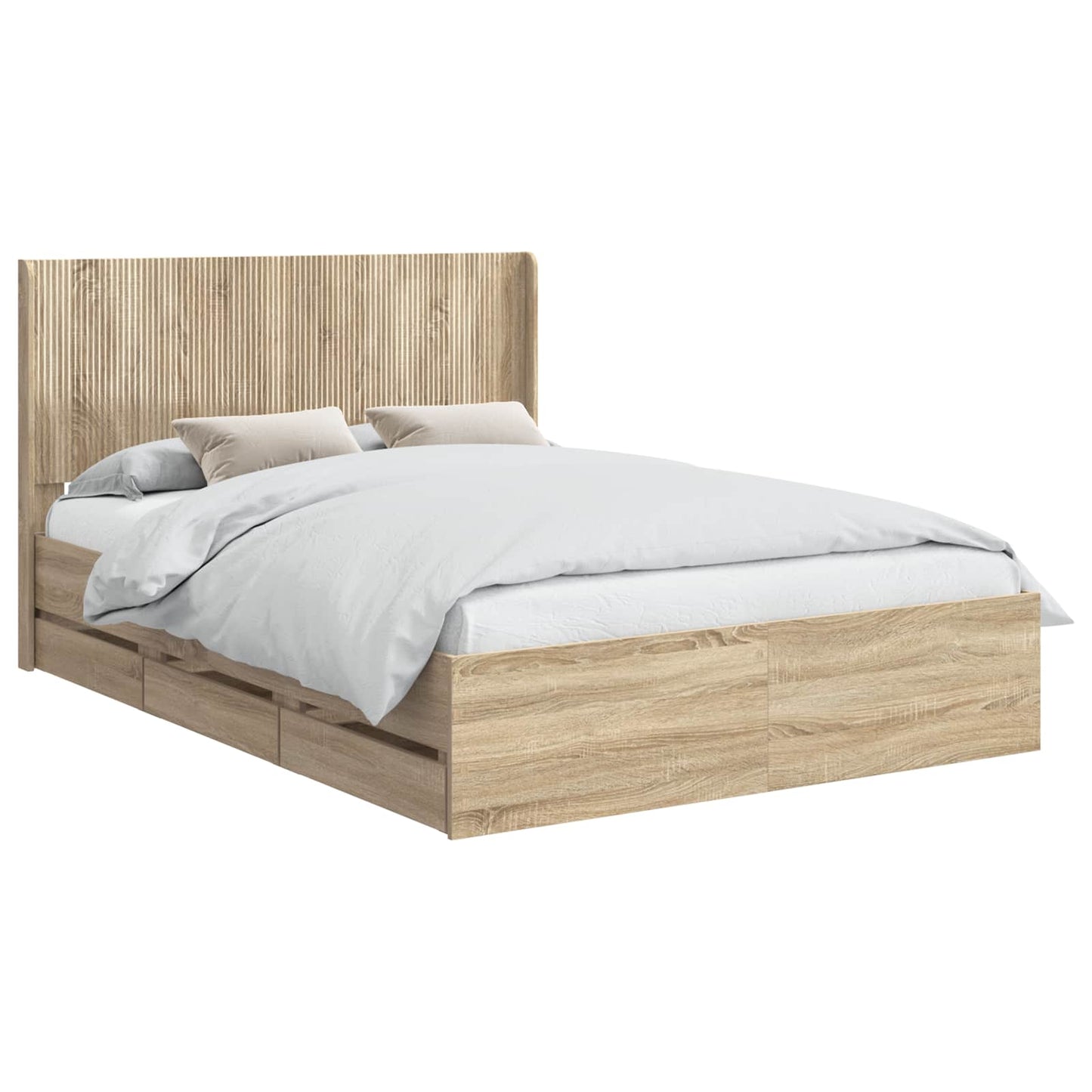 vidaXL Καλάθι με αποθήκη και κεφαλάρι Sonoma Δρυς 120 x 190 cm