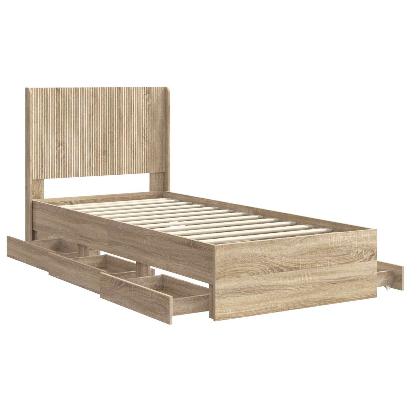 vidaXL Καλάθι με αποθήκη και κεφαλάρι Sonoma Δρυς 100 x 200 cm
