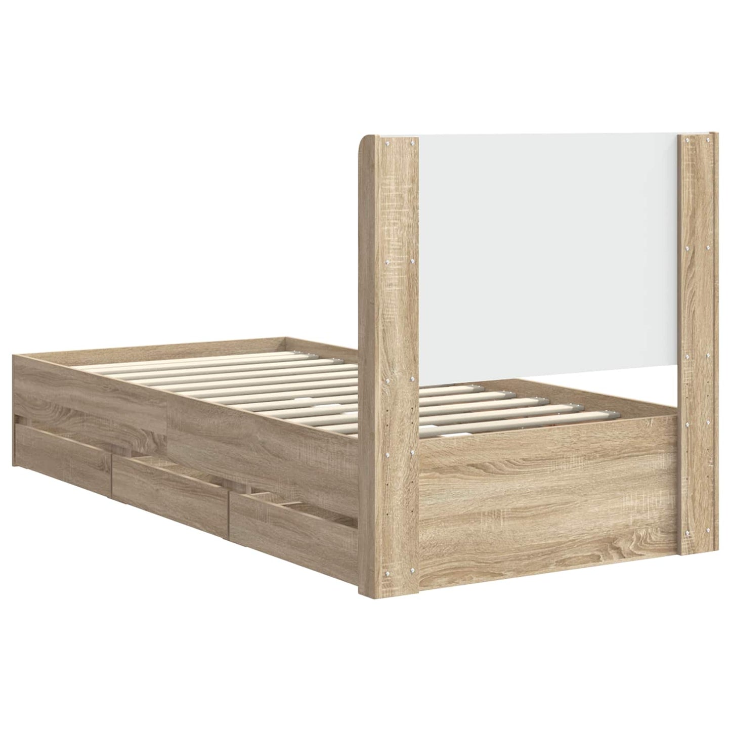 vidaXL Καλάθι με αποθήκη και κεφαλάρι Sonoma Δρυς 100 x 200 cm