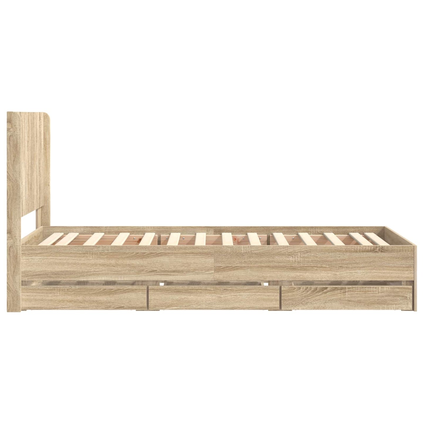 vidaXL Καλάθι με αποθήκη και κεφαλάρι Sonoma Δρυς 100 x 200 cm