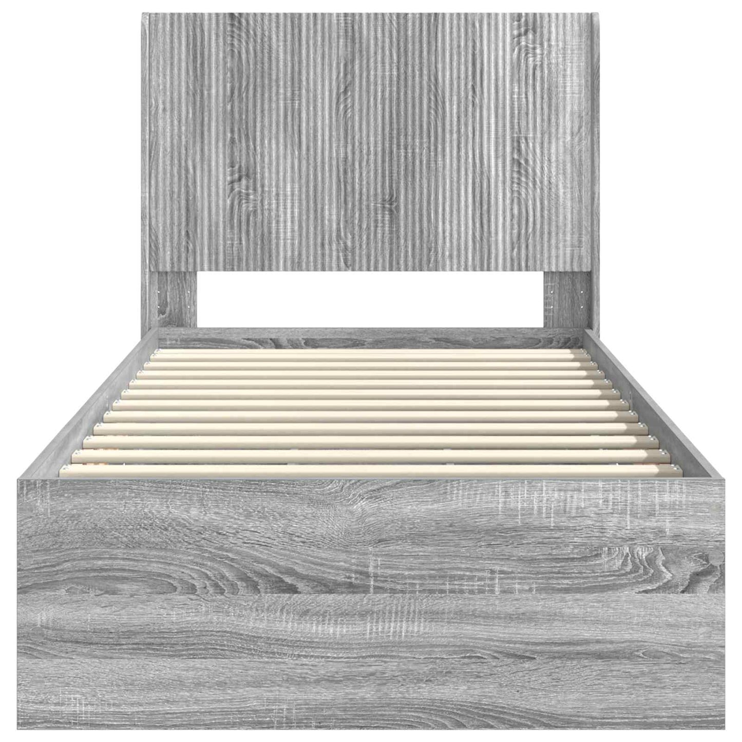 vidaXL Καλάθι με αποθήκη και κεφαλάρι Γκρι Sonoma 90 x 200 cm