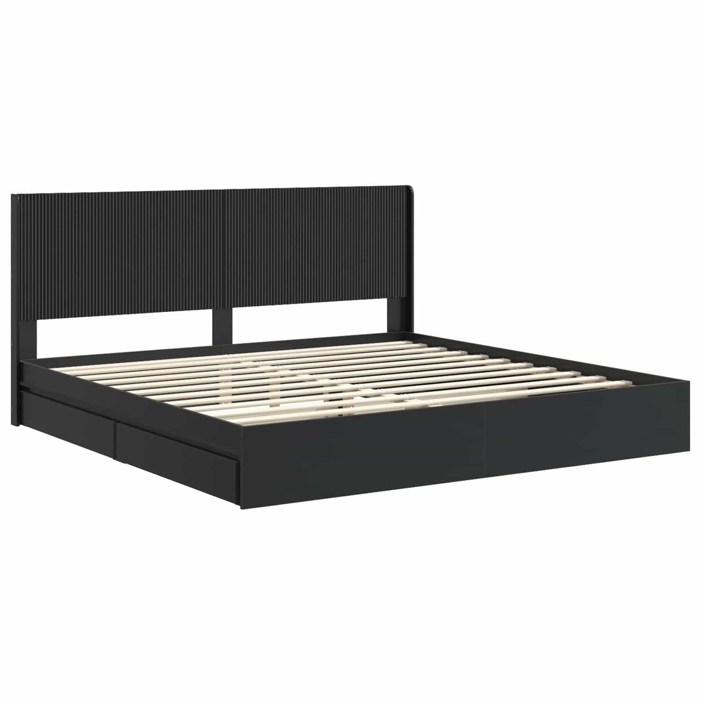 vidaXL Καλάθι με αποθήκη και κεφαλάρι Μαύρο 200 x 200 cm