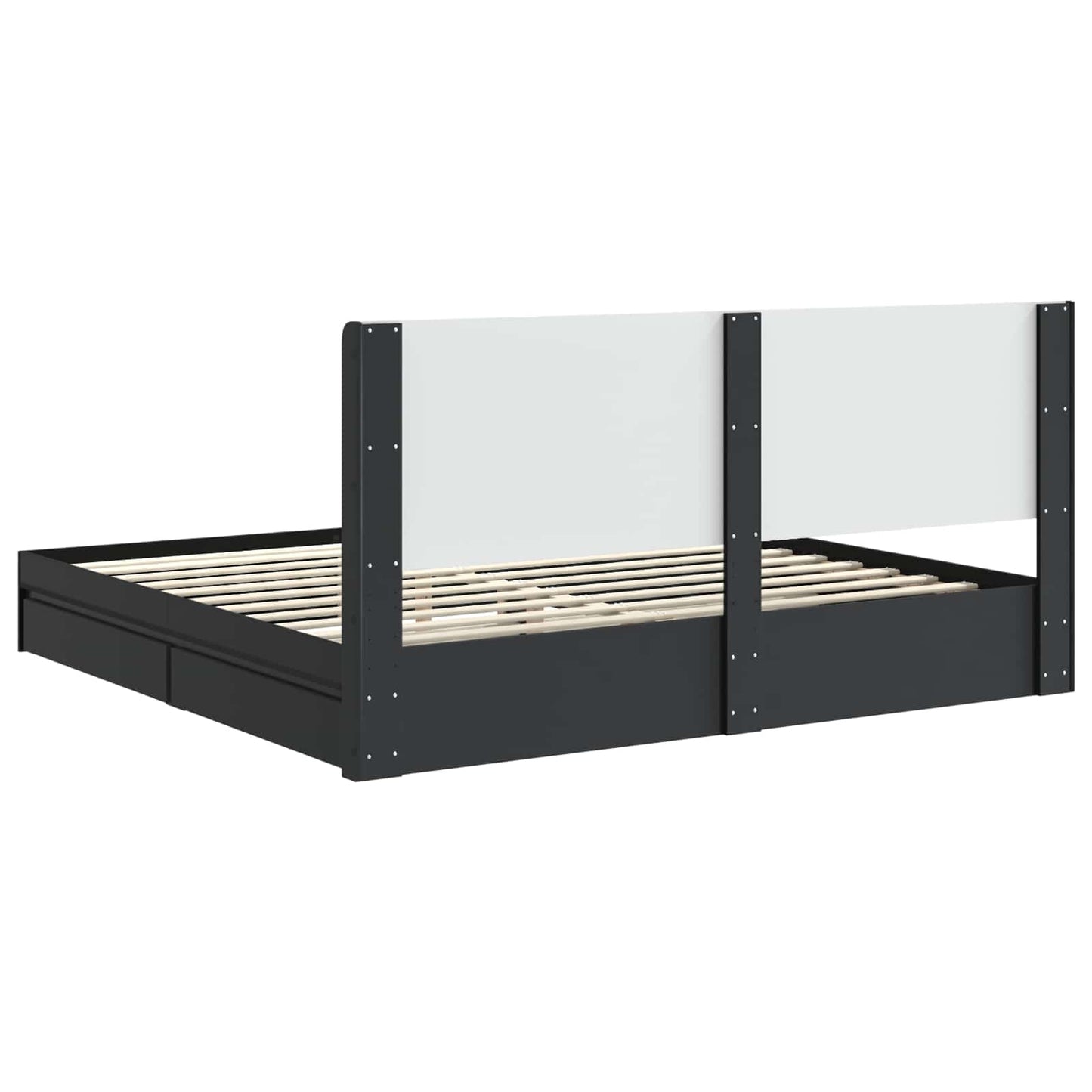 vidaXL Καλάθι με αποθήκη και κεφαλάρι Μαύρο 200 x 200 cm