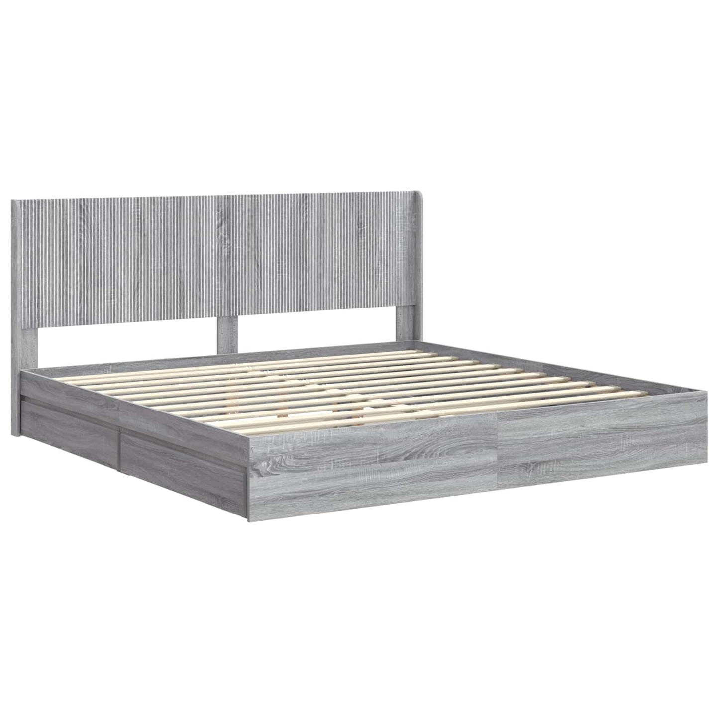 vidaXL Καλάθι με αποθήκη και κεφαλάρι Γκρι Sonoma 200 x 200 cm