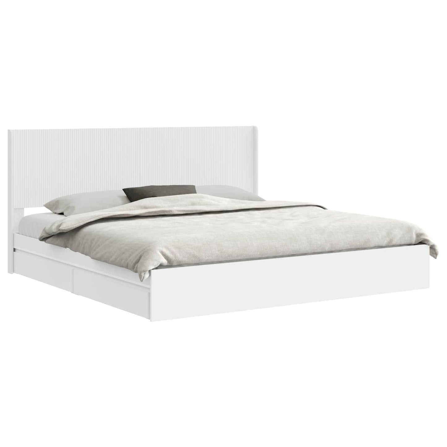 vidaXL Καλάθι με αποθήκη και κεφαλάρι Λευκό 180 x 200 cm