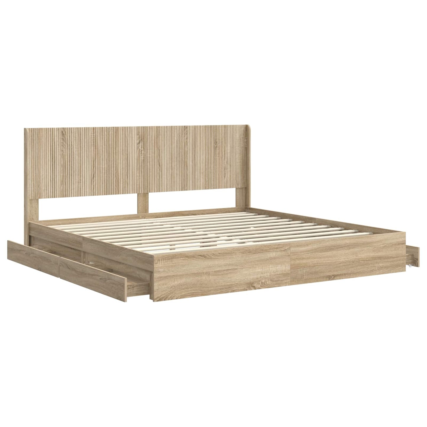 vidaXL Καλάθι με αποθήκη και κεφαλάρι Sonoma Δρυς 180 x 200 cm