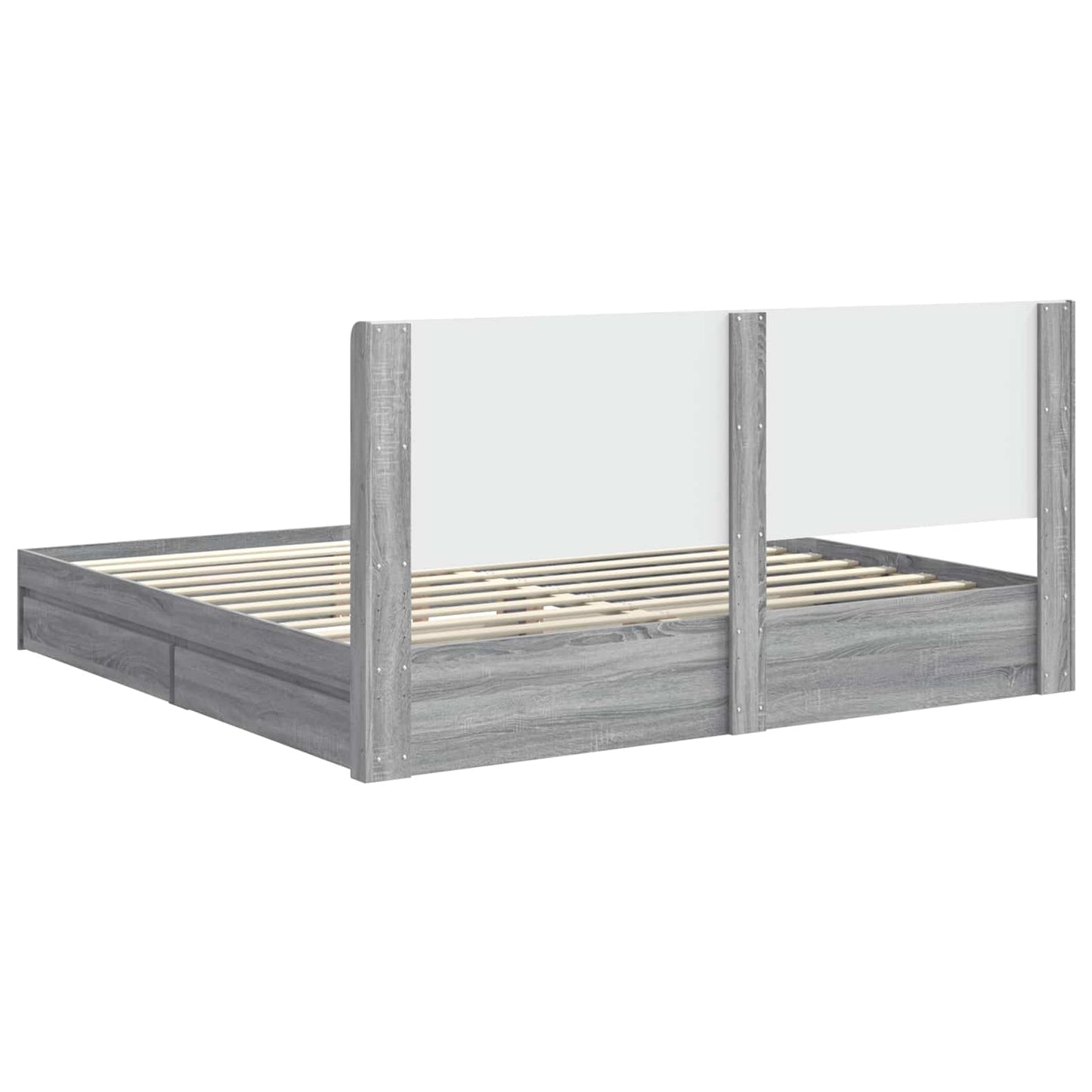 vidaXL Καλάθι με αποθήκη και κεφαλάρι Γκρι Sonoma 180 x 200 cm