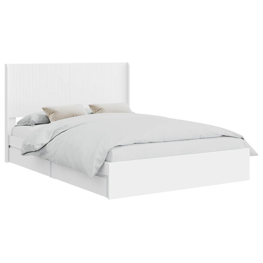 vidaXL Καλάθι με αποθήκη και κεφαλάρι Λευκό 160 x 200 cm