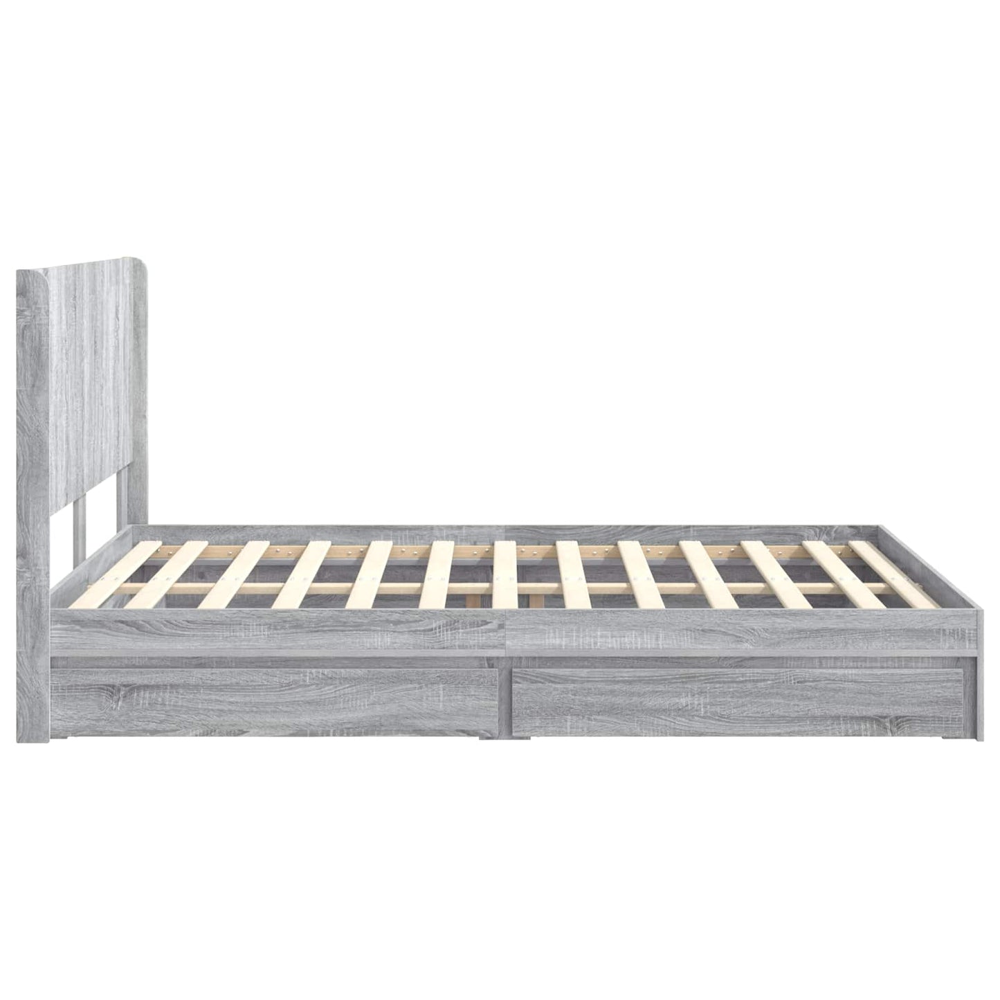 vidaXL Καλάθι με αποθήκη και κεφαλάρι Γκρι Sonoma 160 x 200 cm